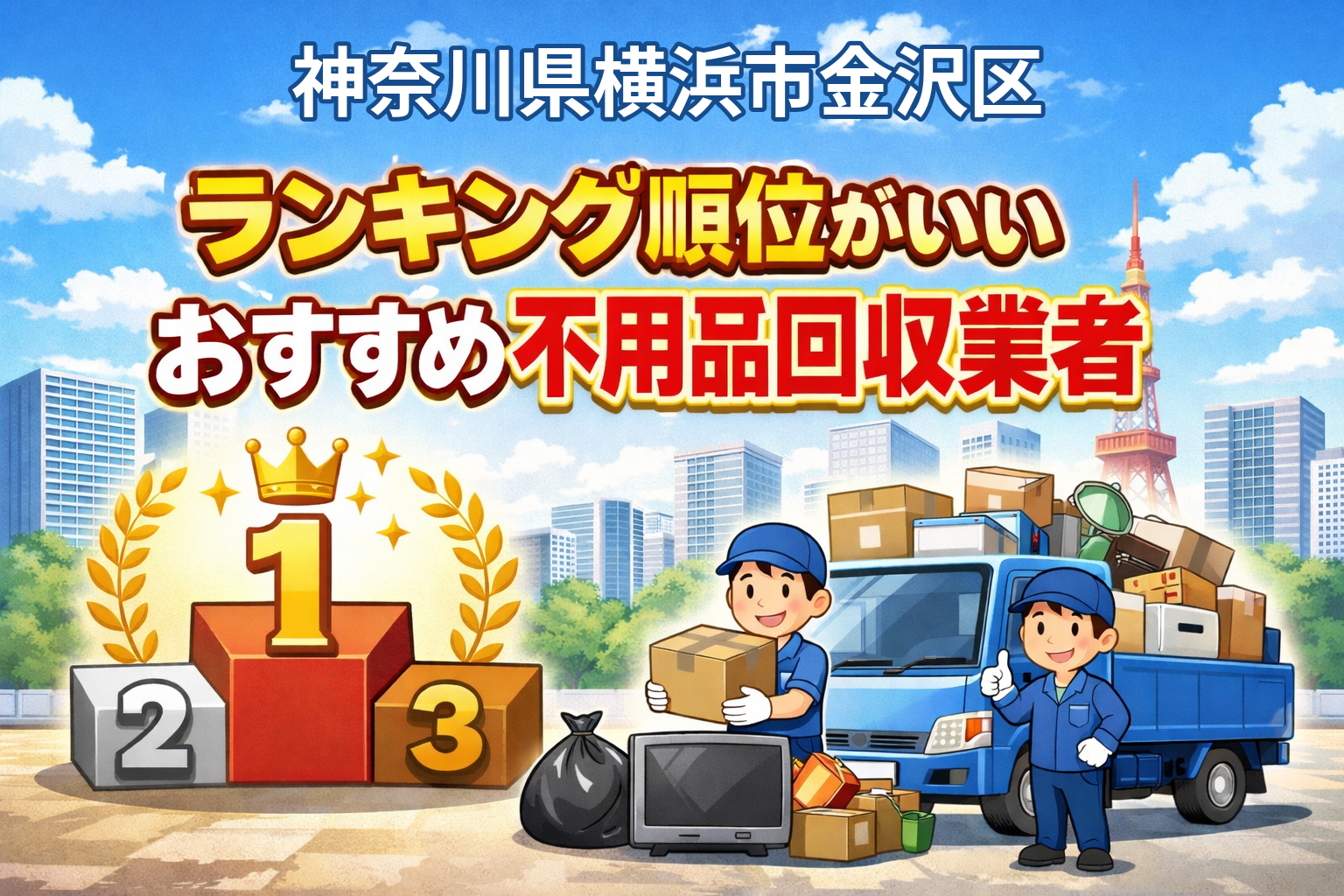 神奈川県横浜市金沢区　ランキング順位がいいおすすめ不用品回収業者